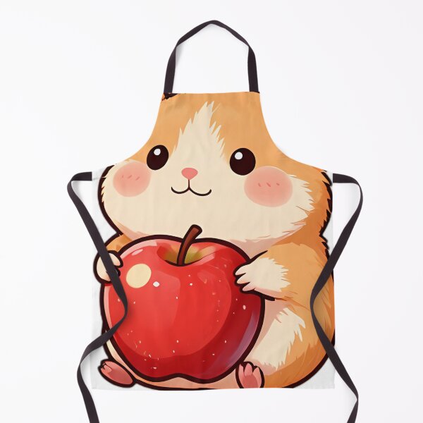 Item preview, Cute Chubby Hamster Hugging Giant Red Apple designed and sold by pumsquare.