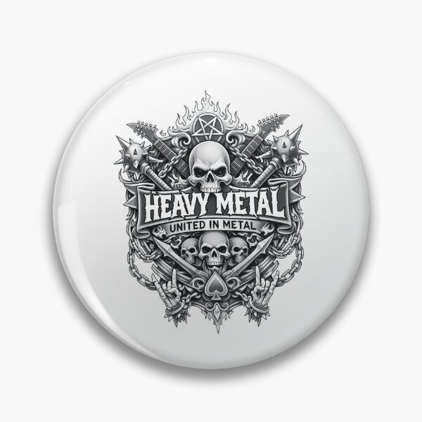 Item preview, Heavy Metal United In Metal Crest  designed and sold by SEAHOSFOR.