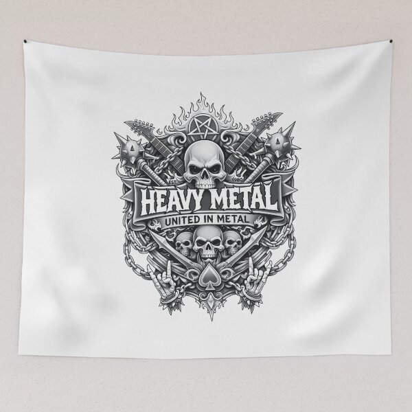 Item preview, Heavy Metal United In Metal Crest  designed and sold by SEAHOSFOR.