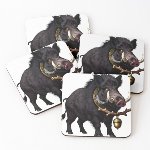 Item preview, Gothic Wild Boar Warden designed and sold by IllumeInk.