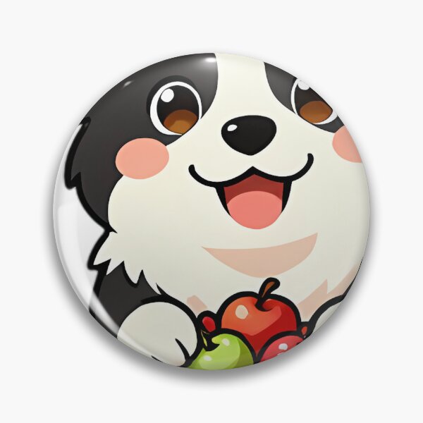 Item preview, Cute Border Collie Puppy with Mini Apple Barrel designed and sold by pumsquare.