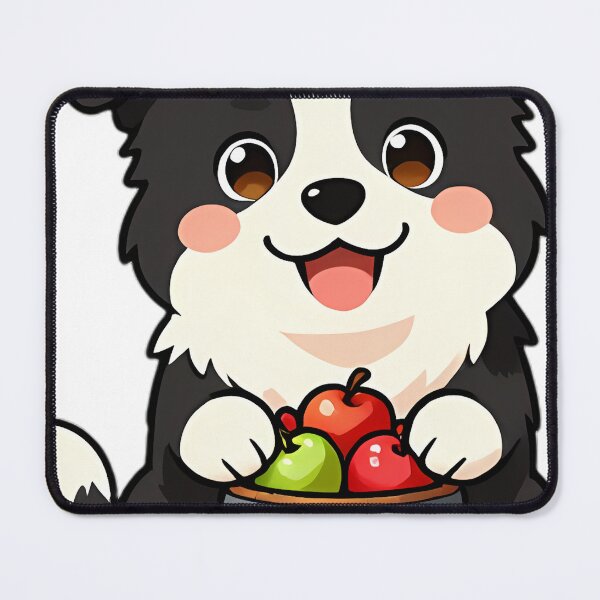 Item preview, Cute Border Collie Puppy with Mini Apple Barrel designed and sold by pumsquare.