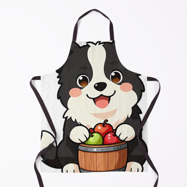 Item preview, Cute Border Collie Puppy with Mini Apple Barrel designed and sold by pumsquare.