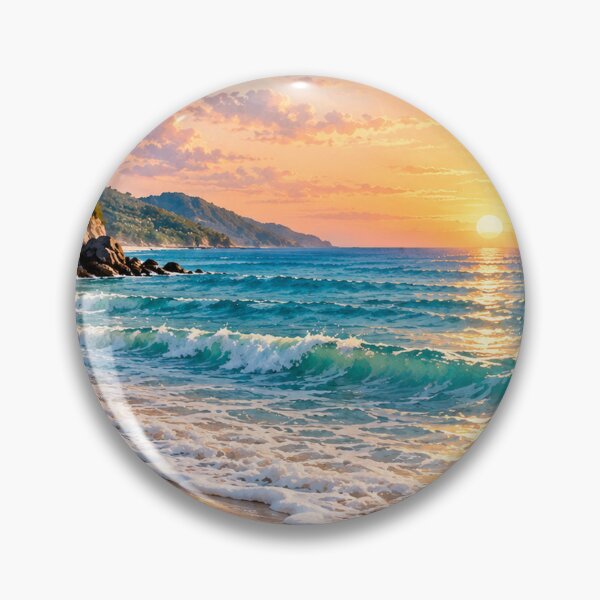 Item preview, Tropical Beach Sunset Waves designed and sold by Smoimi.