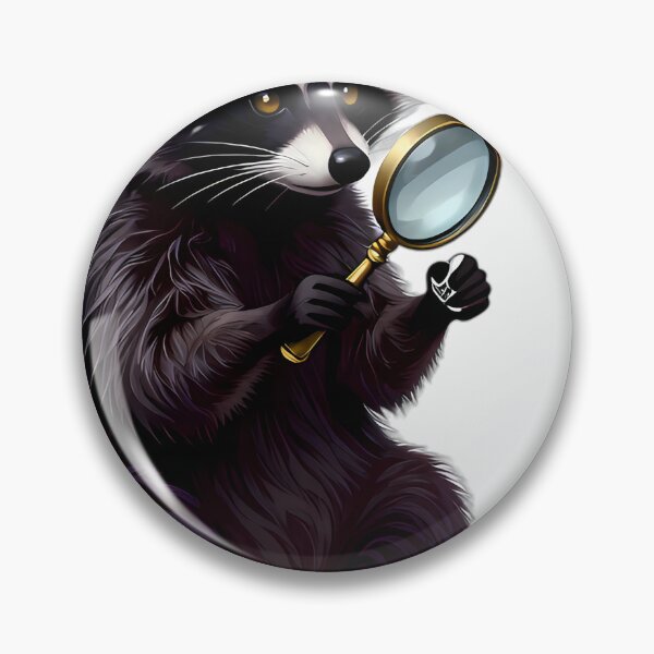 Item preview, Gothic Midnight Raccoon Scavenger designed and sold by IllumeInk.