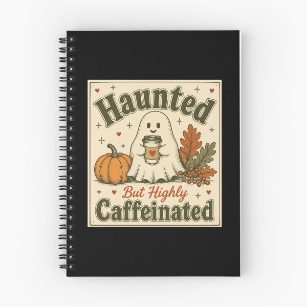 Item preview, Haunted But Highly Caffeinated Ghost Halloween Coffee Lover designed and sold by FestivityFinds.