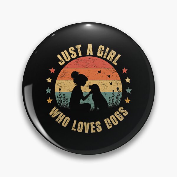 Item preview, Just A Girl Who Loves Dogs Woman Pet Lover designed and sold by SkeletonsDanger.