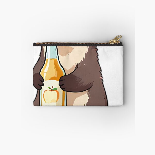 Item preview, Cute Ferret Wrapped Around Cloudy Farm Apple Cider Bottle designed and sold by pumsquare.