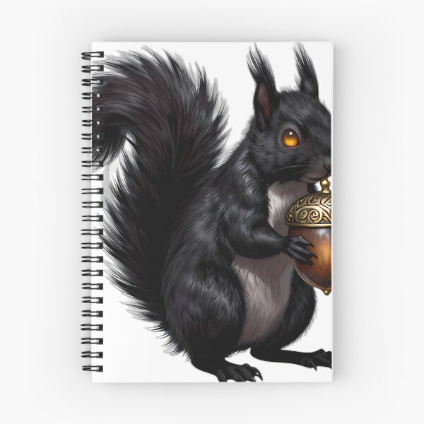 Item preview, Gothic Black Squirrel Stashkeeper designed and sold by IllumeInk.
