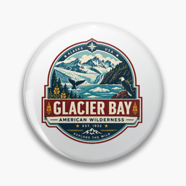 Item preview, Glacier Bay American Wilderness Alaska USA National Park Travel Explore The Wild Souvenir designed and sold by Simsimah26Parks.