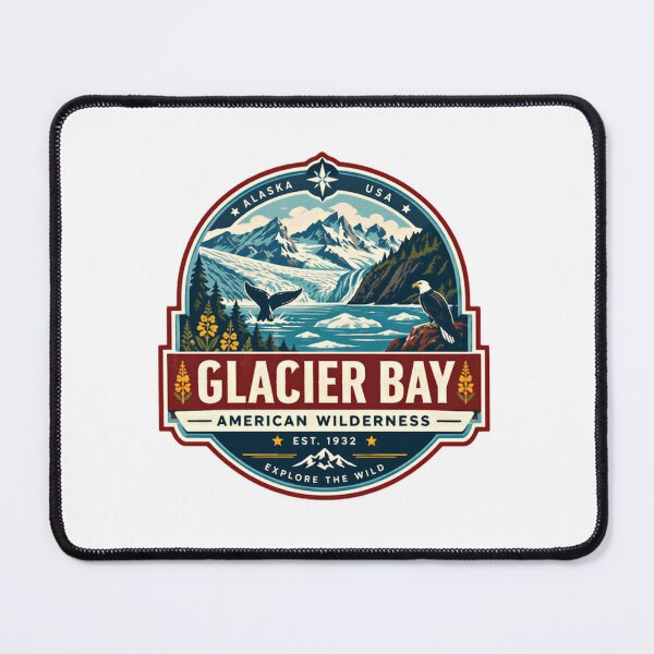 Item preview, Glacier Bay American Wilderness Alaska USA National Park Travel Explore The Wild Souvenir designed and sold by Simsimah26Parks.