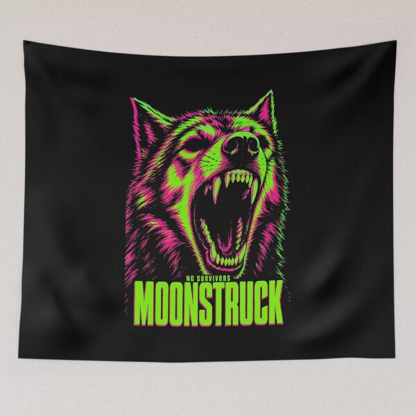 Item preview,  Halloween No Survivors Moonstruck Wolf Horror designed and sold by Uglyandcute.