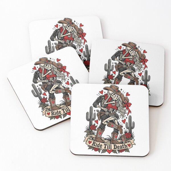 Item preview, Skeleton Cowgirl Ride Till Death designed and sold by tollaru.