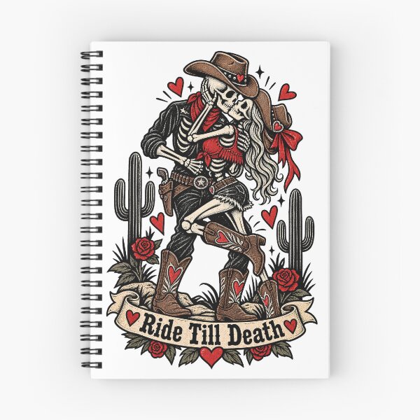 Item preview, Skeleton Cowgirl Ride Till Death designed and sold by tollaru.