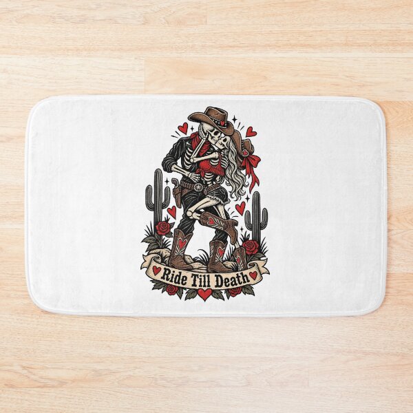 Item preview, Skeleton Cowgirl Ride Till Death designed and sold by tollaru.