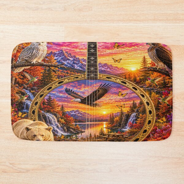 Item preview, Banjo in Vibrant Nature Scene designed and sold by InezPhotography.
