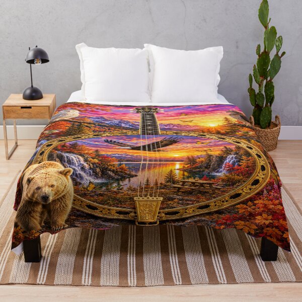 Item preview, Banjo in Vibrant Nature Scene designed and sold by InezPhotography.