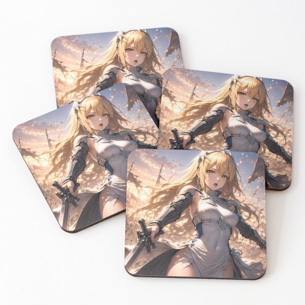 Item preview, Ais Wallenstein DanMachi Golden Battlefield Knight designed and sold by SolenneAzur.