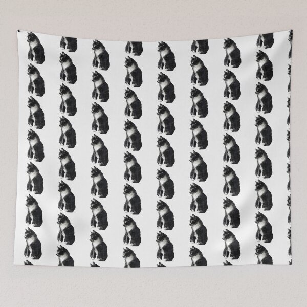Item preview, Cat | Black & White Cat | Minimal Pet Aesthetic Art designed and sold by Mandayartstudio.