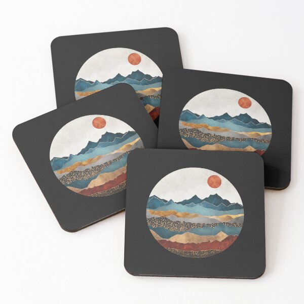 Item preview, Abstract Mountain Circle Sun Landscape designed and sold by ANNEINGTON.