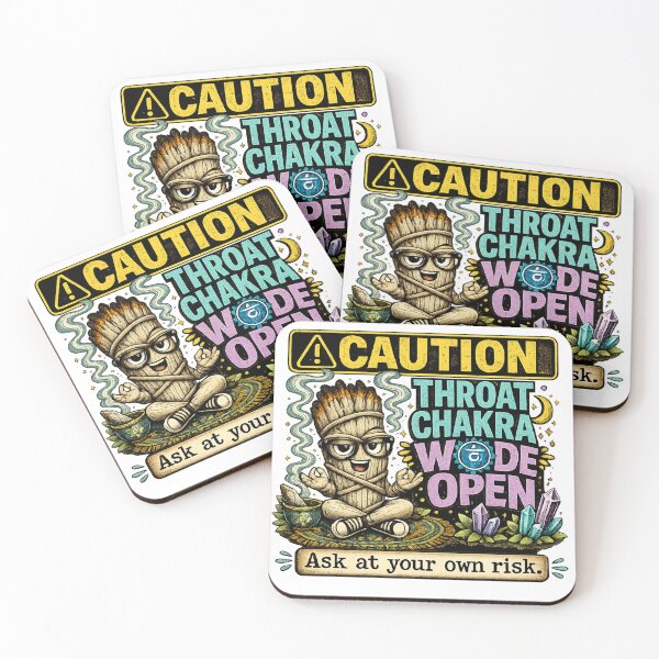 Item preview, Throat Chakra Wide Open – Smudgy the Sage Funny Spiritual Humor designed and sold by 11-Designs.