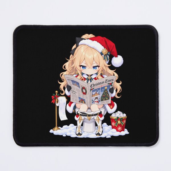 Item preview, Jean Genshin Impact Christmas Newspaper Toilet Humor designed and sold by SolenneAzur.