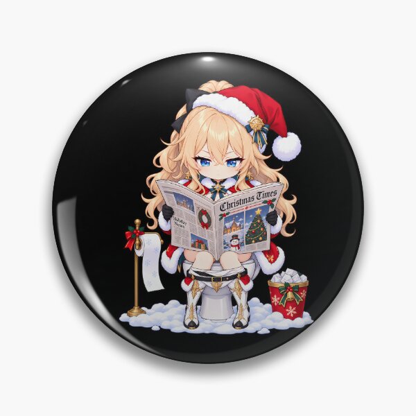 Item preview, Jean Genshin Impact Christmas Newspaper Toilet Humor designed and sold by SolenneAzur.
