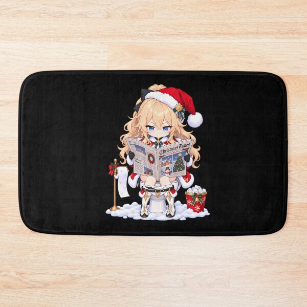 Item preview, Jean Genshin Impact Christmas Newspaper Toilet Humor designed and sold by SolenneAzur.