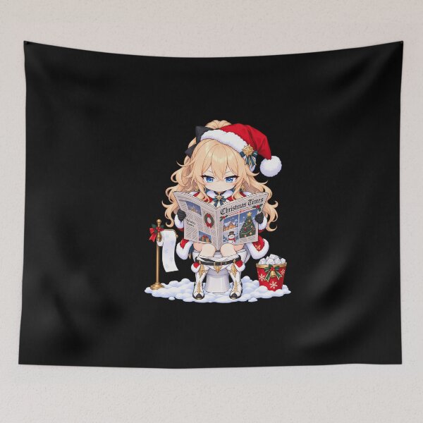 Item preview, Jean Genshin Impact Christmas Newspaper Toilet Humor designed and sold by SolenneAzur.