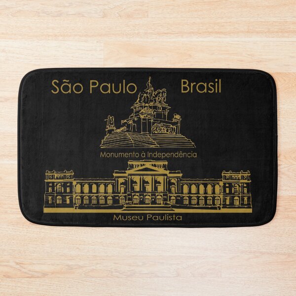 Item preview, Museu Paulista Sao Paulo - Golden Line Art Independence Monument Ipiranga designed and sold by Sampa In Focus.