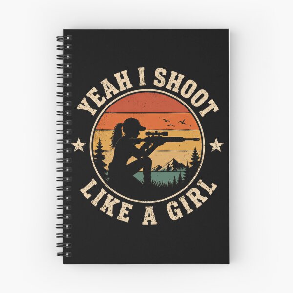 Item preview, Yeah I Shoot Like A Girl Female Hunter Shooting Woman designed and sold by SkeletonsDanger.