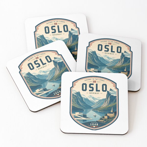 Item preview, Gateway To The Fjords Oslo Norway Founded 1048 Scandinavian Travel Souvenir designed and sold by Star3NowForMe.