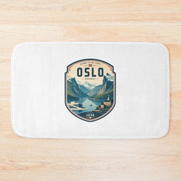 Item preview, Gateway To The Fjords Oslo Norway Founded 1048 Scandinavian Travel Souvenir designed and sold by Star3NowForMe.