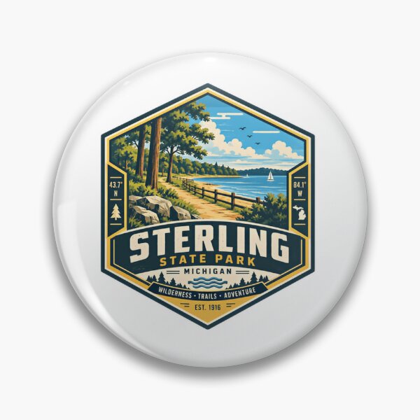 Artikelvorschau, Sterling State Park, Michigan – Wildnispfade, Abenteuer, Outdoor-Reisen entworfen und verkauft von Simsimah26Parks.