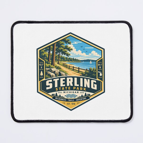 Item preview, Sterling State Park Michigan Wilderness Trails Adventure Outdoor Travel designed and sold by Simsimah26Parks.