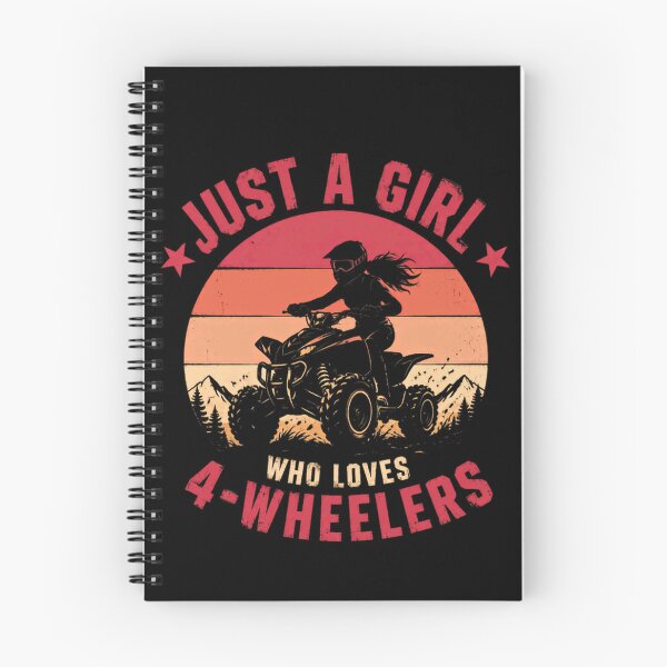 Item preview, Just A Girl Who Loves 4-Wheelers ATV Offroad Quad Bike Woman Rider designed and sold by SkeletonsDanger.