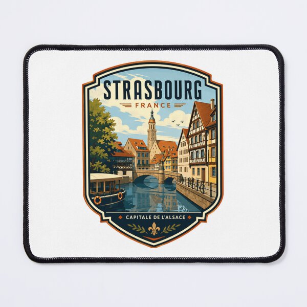 Item preview, Strasbourg France Capitale De L'Alsace European Travel City Souvenir designed and sold by Star3NowForMe.