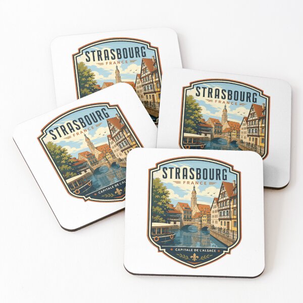 Item preview, Strasbourg France Capitale De L'Alsace European Travel City Souvenir designed and sold by Star3NowForMe.