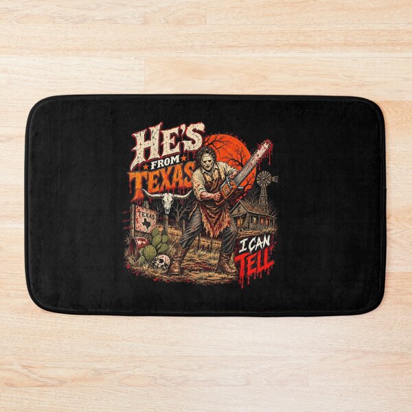 Item preview, Hes from Texas I Can Tell Chainsaw Horror Halloween  designed and sold by EricCotanori.