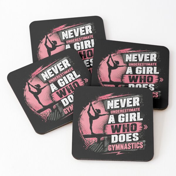 Item preview, Never Underestimate A Girl Who Does Gymnastics Athlete designed and sold by SkeletonsDanger.