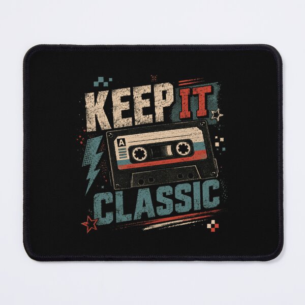 Item preview, Keep It Classic Retro Cassette Tape 80s 90s Vintage Music Nostalgia designed and sold by SkeletonsDanger.