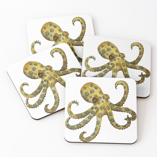 Item preview, Blue Ringed Octopus designed and sold by Tidal Wonder Studio.