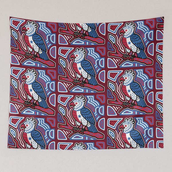 Item preview, Panamanian harpy eagle mola designed and sold by Melquidedec.