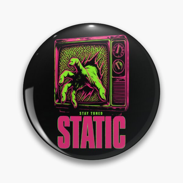 Item preview, Halloween Stay Tuned Static Haunted Television Horror designed and sold by Uglyandcute.