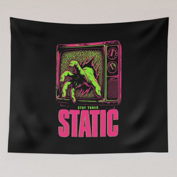 Item preview, Halloween Stay Tuned Static Haunted Television Horror designed and sold by Uglyandcute.