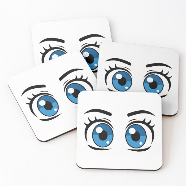 Item preview, Sparkly Blue Kawaii Anime Eyes designed and sold by meghnad.