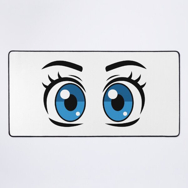 Item preview, Sparkly Blue Kawaii Anime Eyes designed and sold by meghnad.