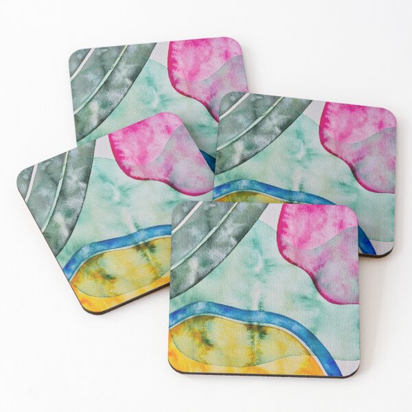 Item preview, Fever – Colorful Abstract Watercolor Painting designed and sold by DaydreamDept..