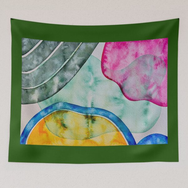 Item preview, Fever – Colorful Abstract Watercolor Painting designed and sold by DaydreamDept..