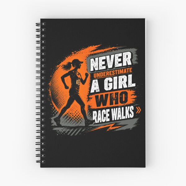 Item preview, Never Underestimate A Girl Who Race Walks Female Athlete Walking Sport designed and sold by SkeletonsDanger.